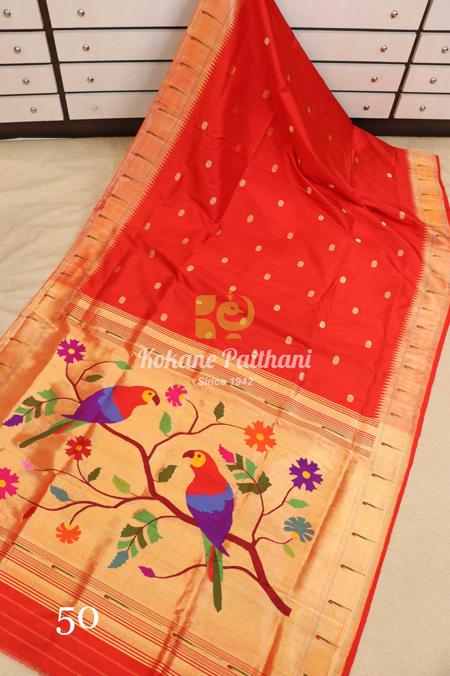 Muniya Brocade Paithani Saree