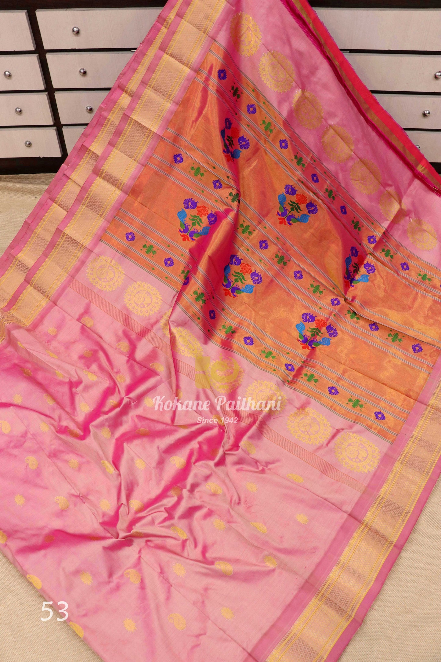 Maharani Pallu Silk Paithani Saree