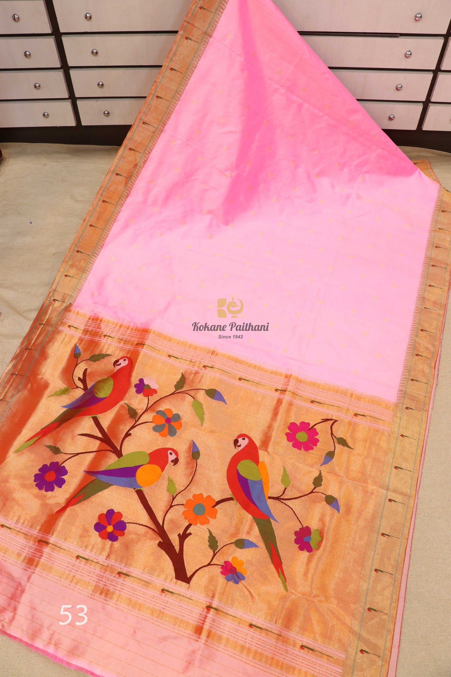 Muniya Brocade Paithani Saree