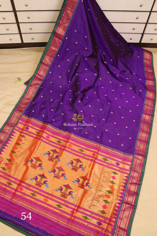 Traditional Pallu Silk Paithani Saree