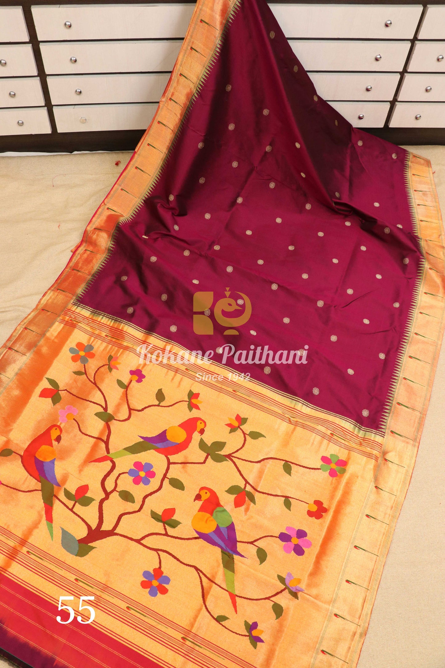 Muniya Brocade Paithani Saree