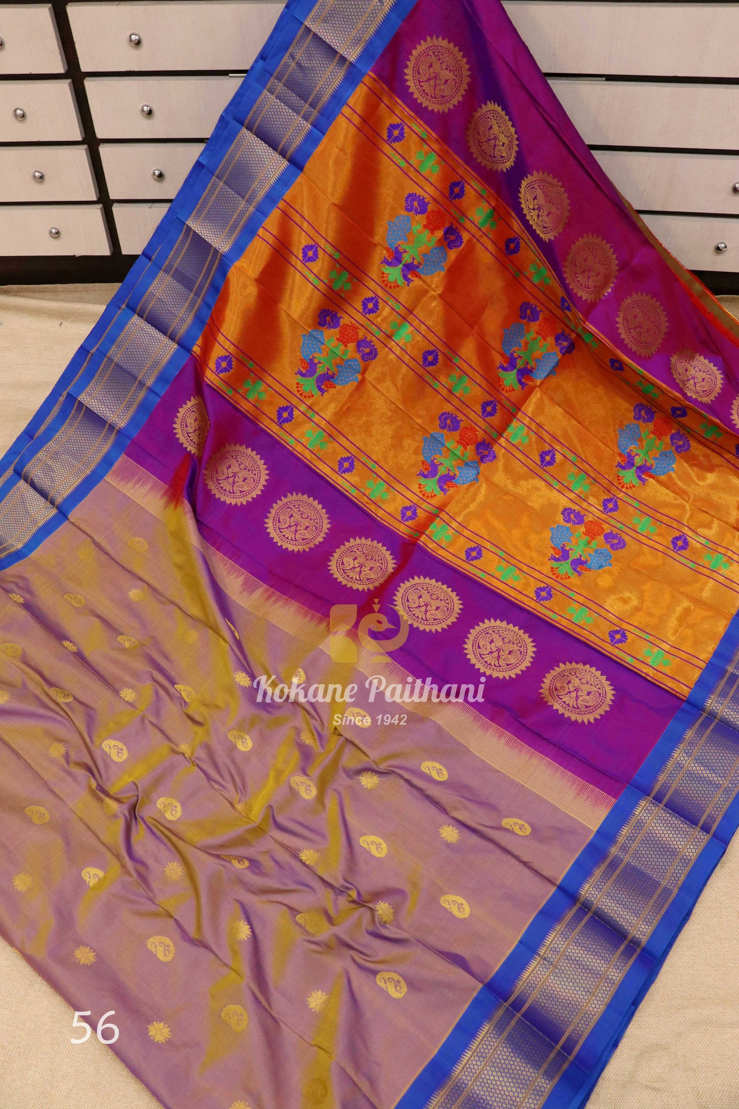 Maharani Pallu Silk Paithani Saree