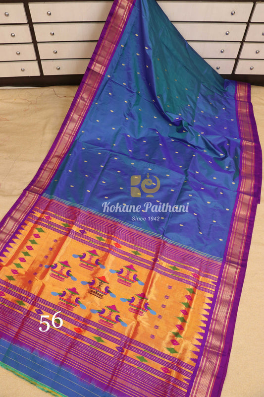 Traditional Pallu Silk Paithani Saree