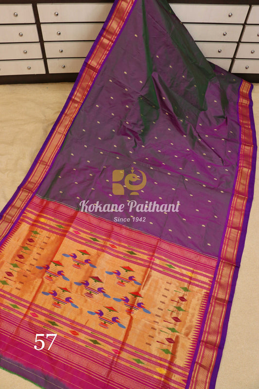 Traditional Pallu Silk Paithani Saree