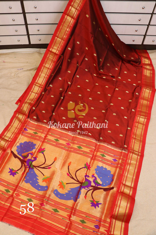 Fancy Pallu Silk Paithani Saree