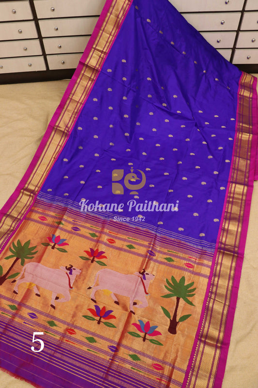 Fancy Pallu Silk Paithani Saree