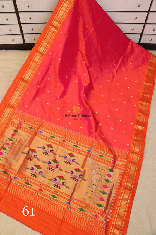 Traditional Pallu Silk Paithani Saree