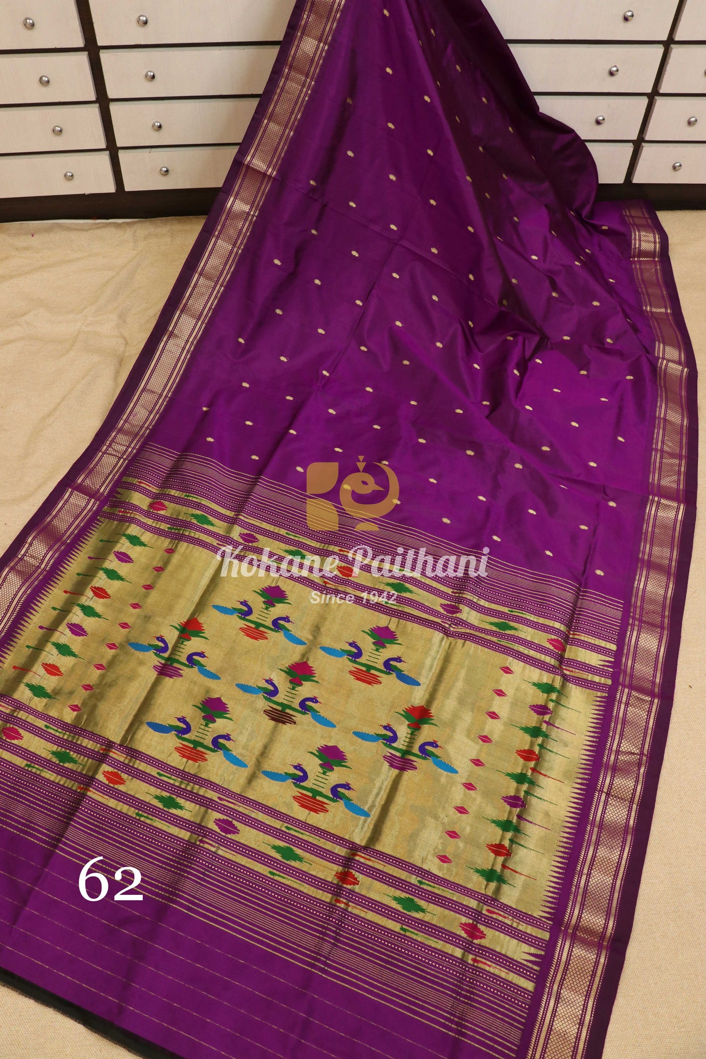 Traditional Pallu Silk Paithani Saree