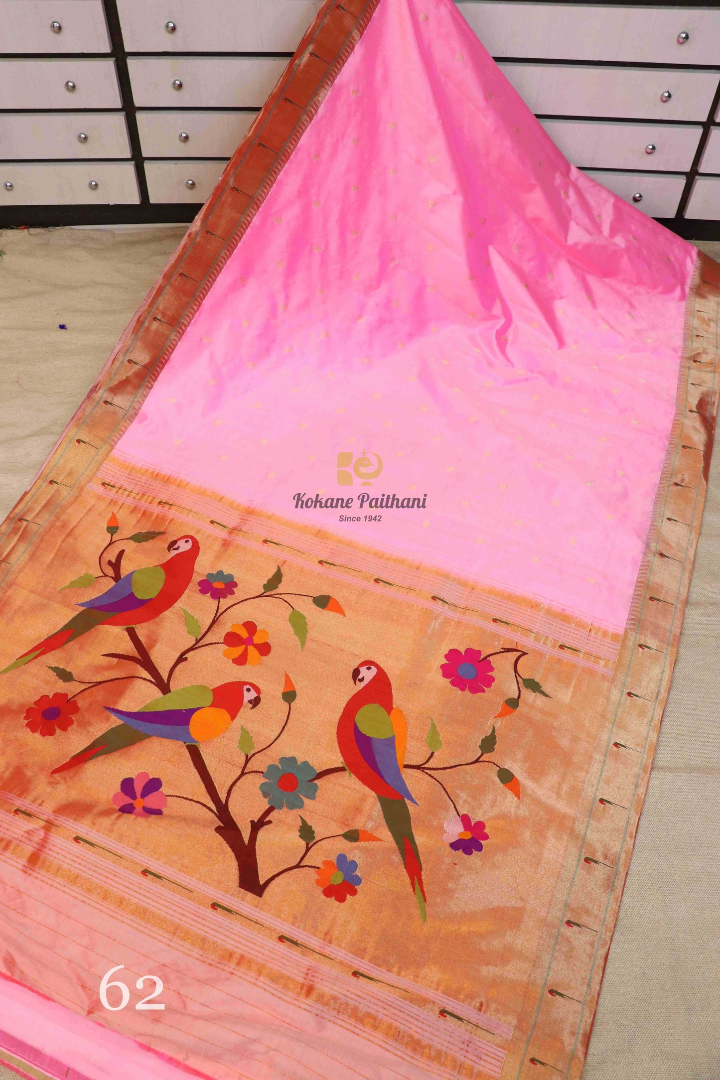 Muniya Brocade Paithani Saree