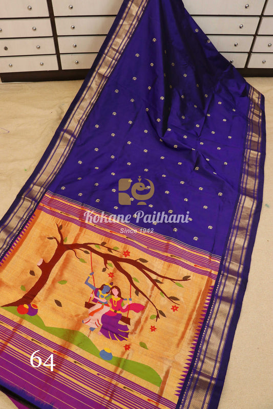 Fancy Pallu Silk Paithani Saree