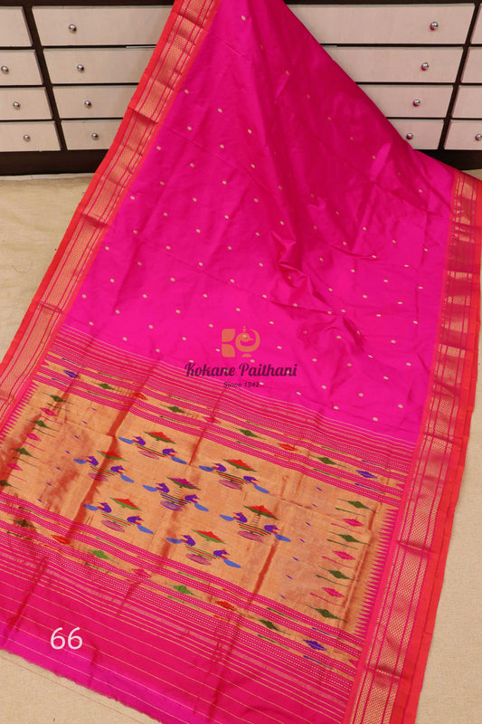 Traditional Pallu Silk Paithani Saree