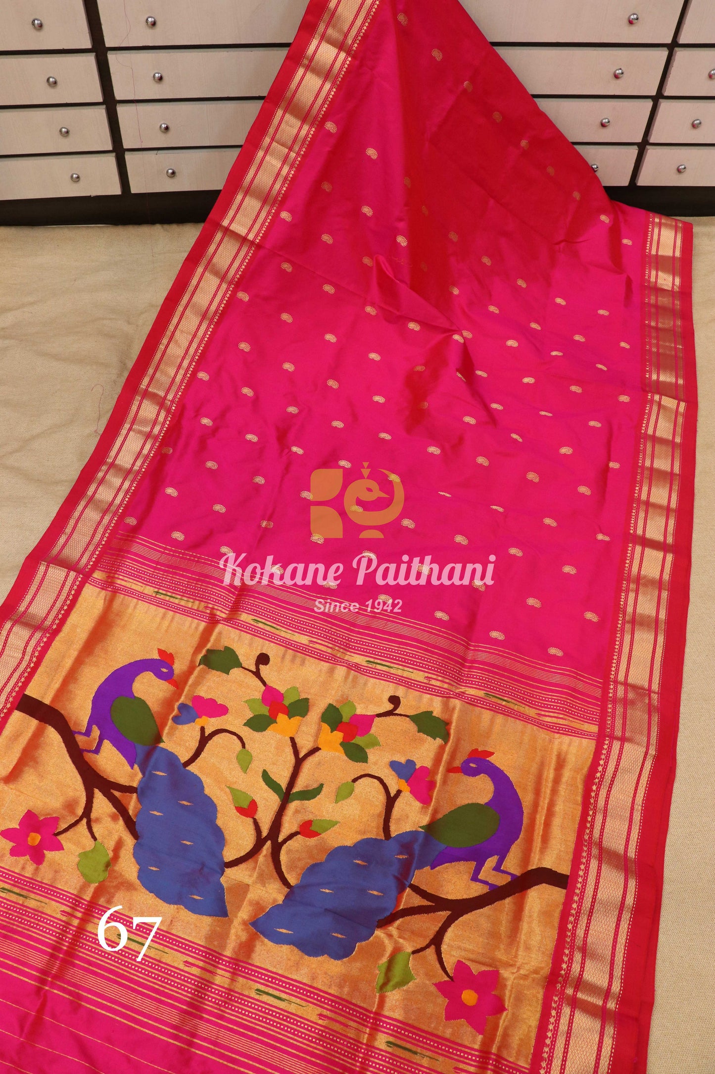 Fancy Pallu Silk Paithani Saree