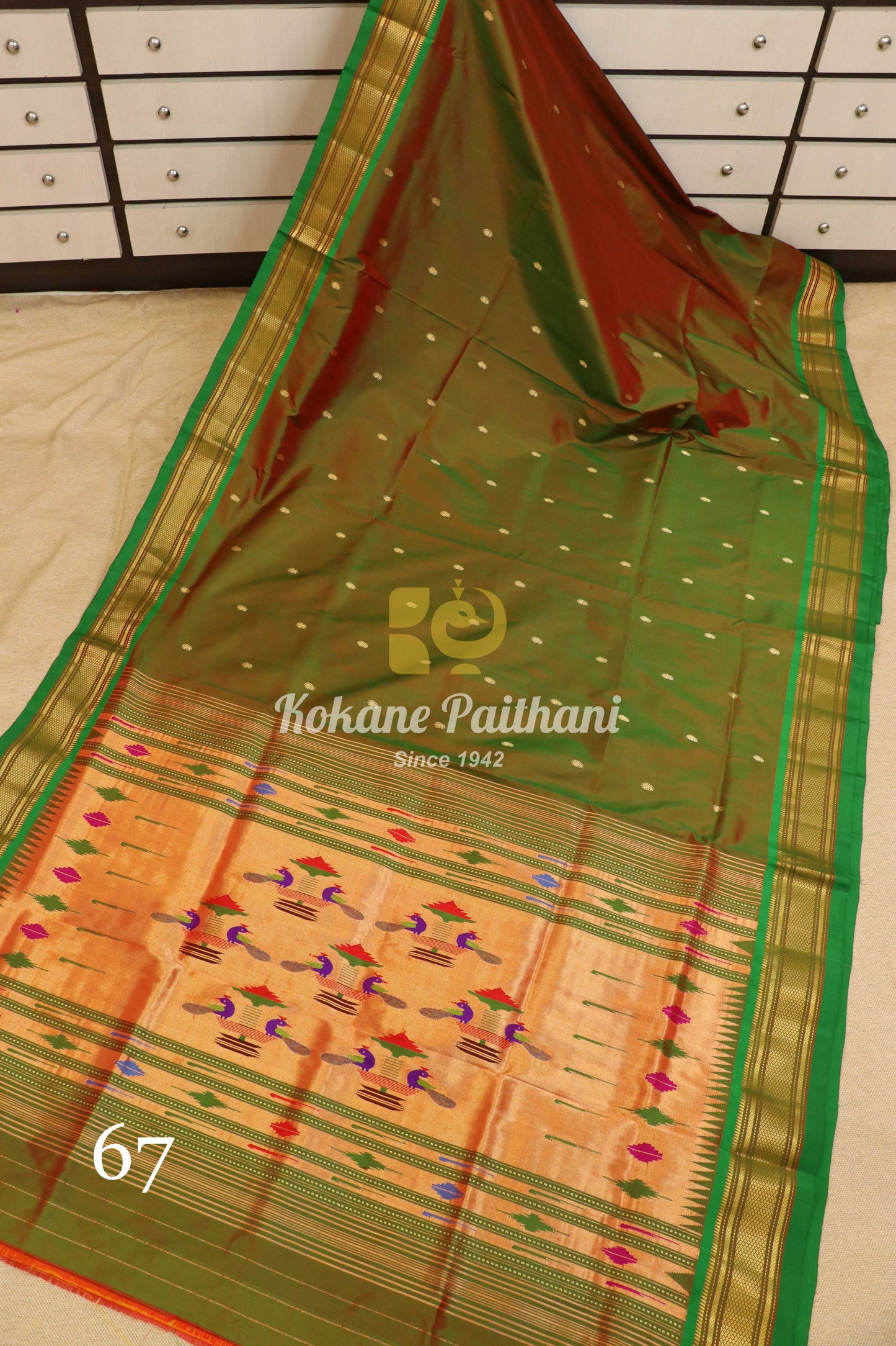 Traditional Pallu Silk Paithani Saree