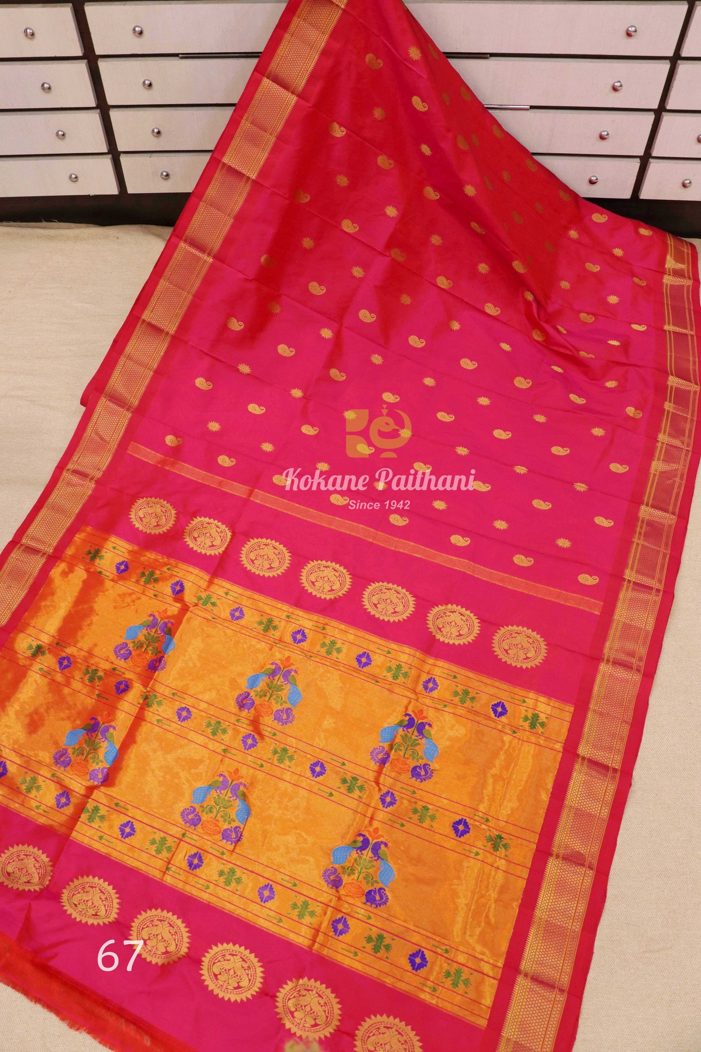 Maharani Pallu Silk Paithani Saree