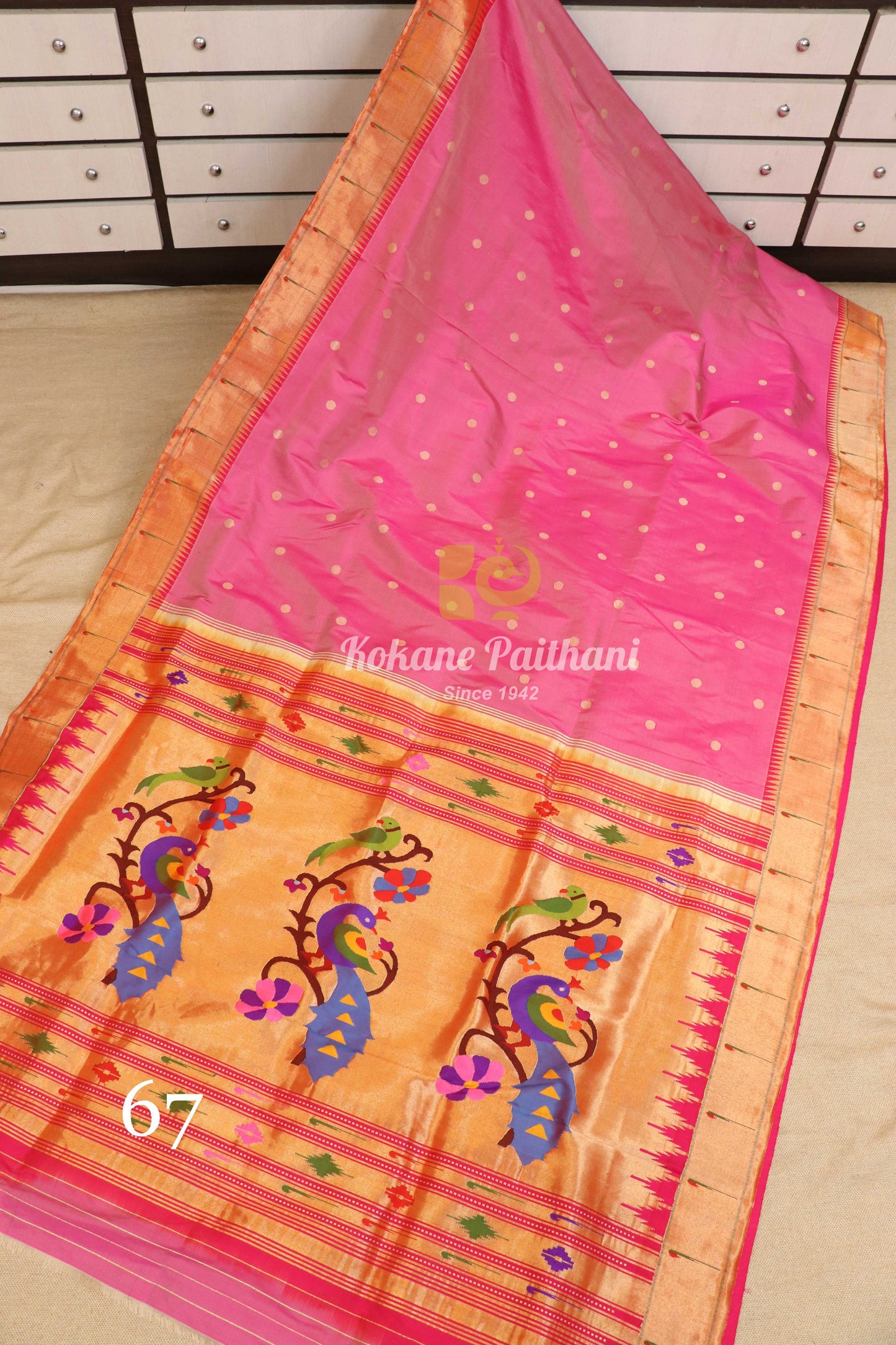 Muniya Brocade Paithani Saree