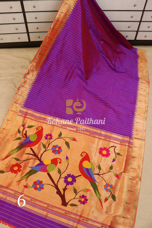 Muniya Brocade Paithani Saree