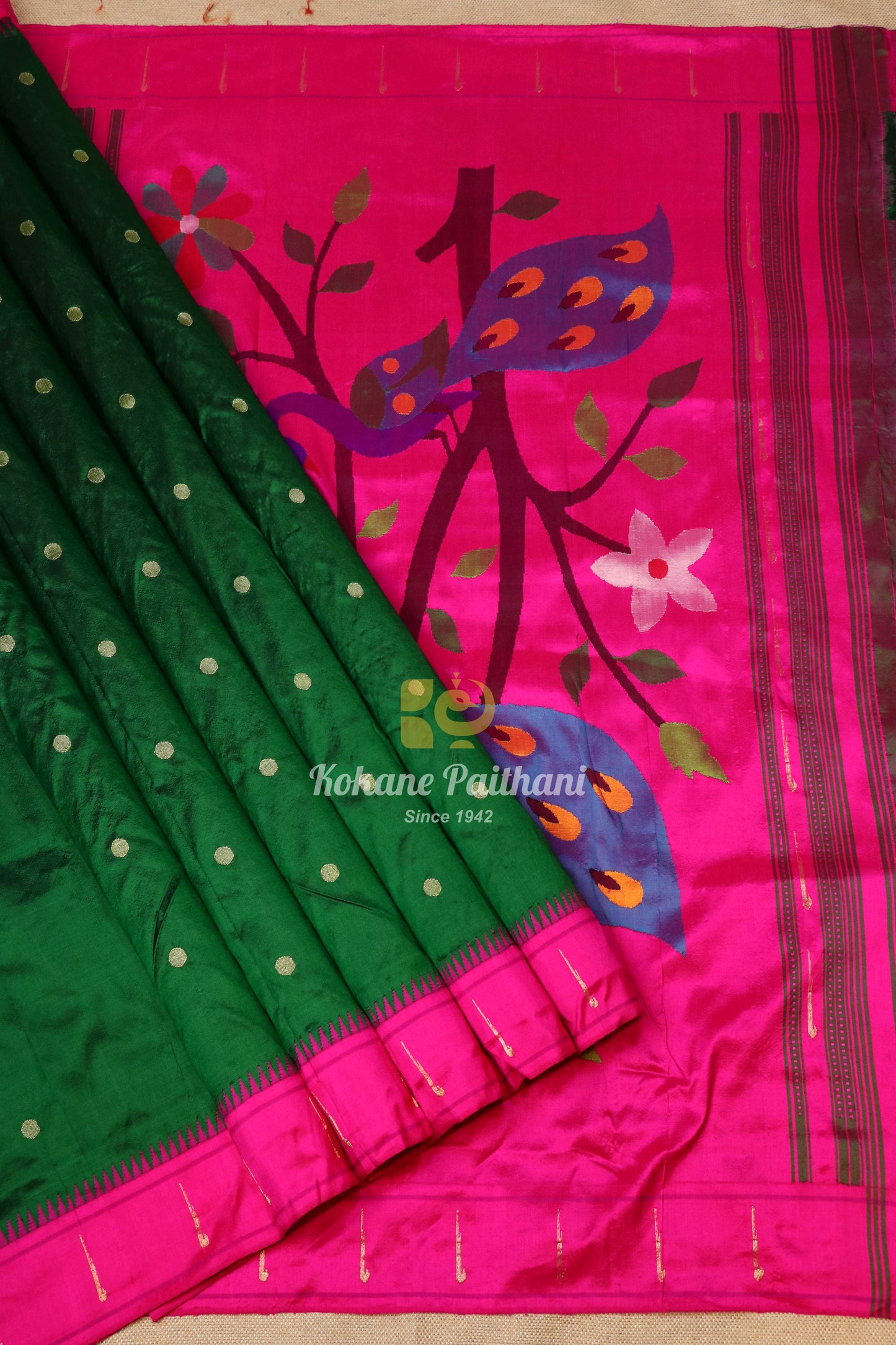 Muniya Brocade Paithani Saree