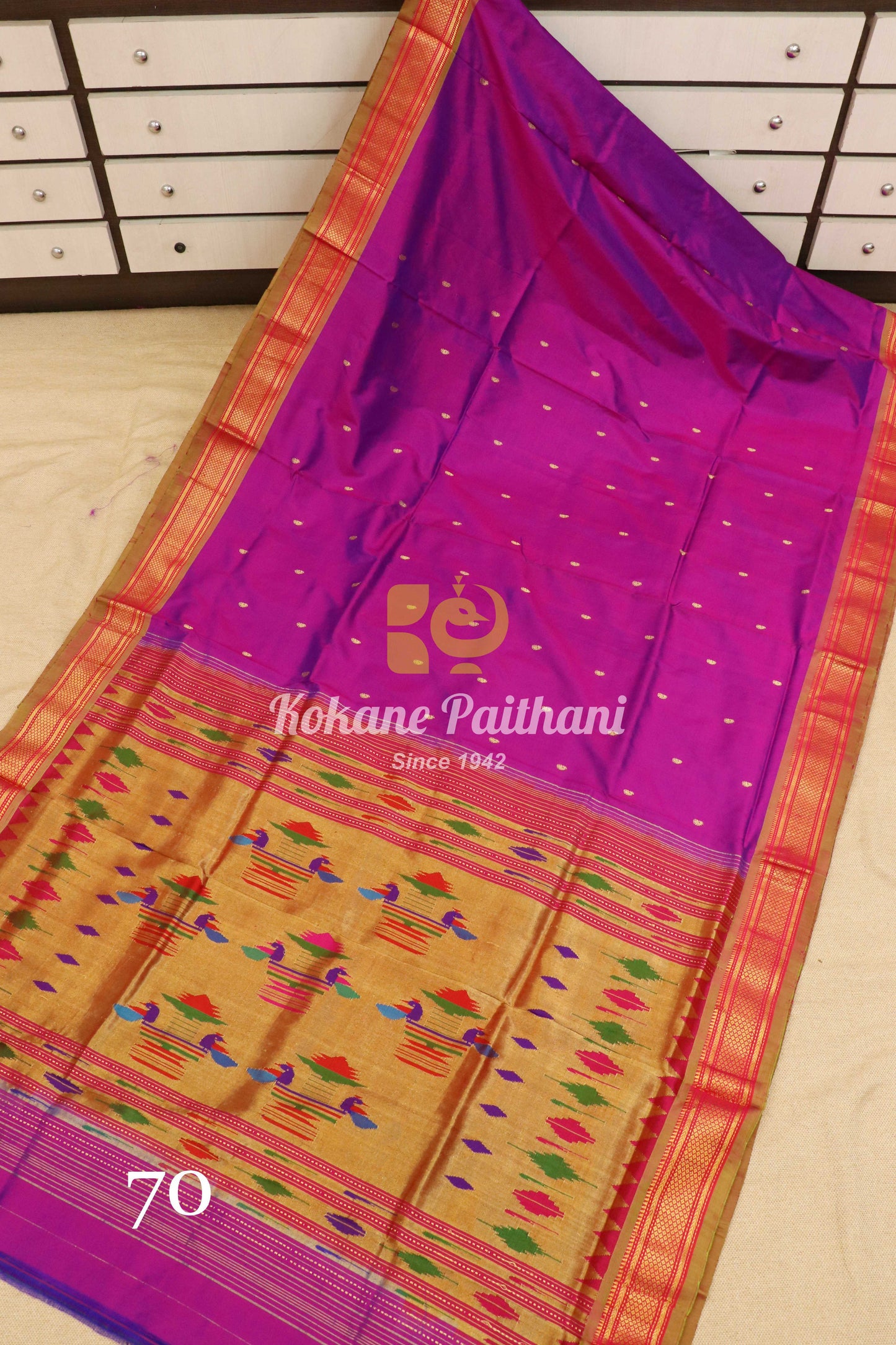 Traditional Pallu Silk Paithani Saree
