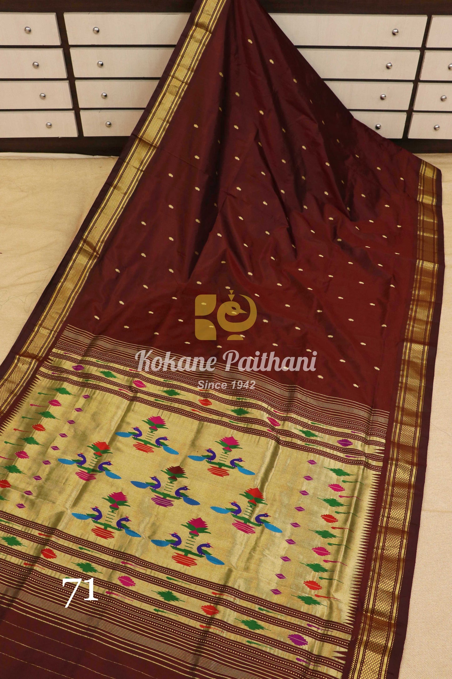 Traditional Pallu Silk Paithani Saree