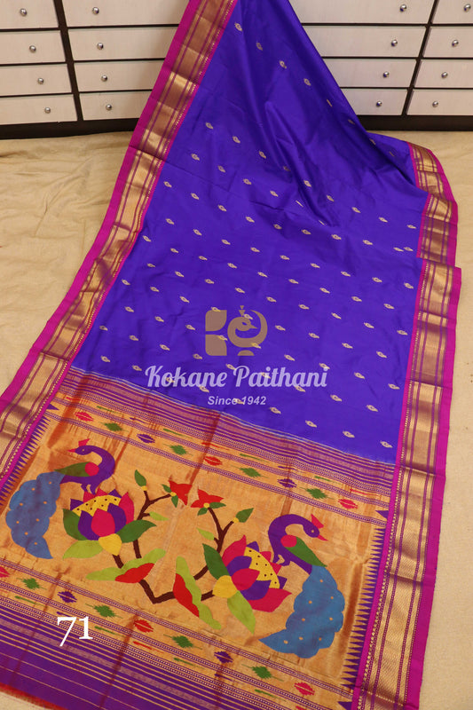 Fancy Pallu Silk Paithani Saree