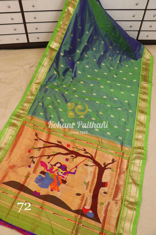 Fancy Pallu Silk Paithani Saree