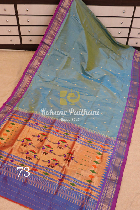 Traditional Pallu Silk Paithani Saree