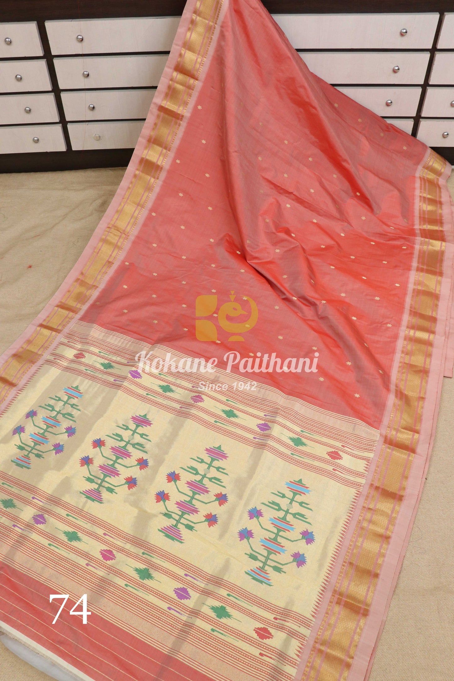 Fancy Pallu Silk Paithani Saree