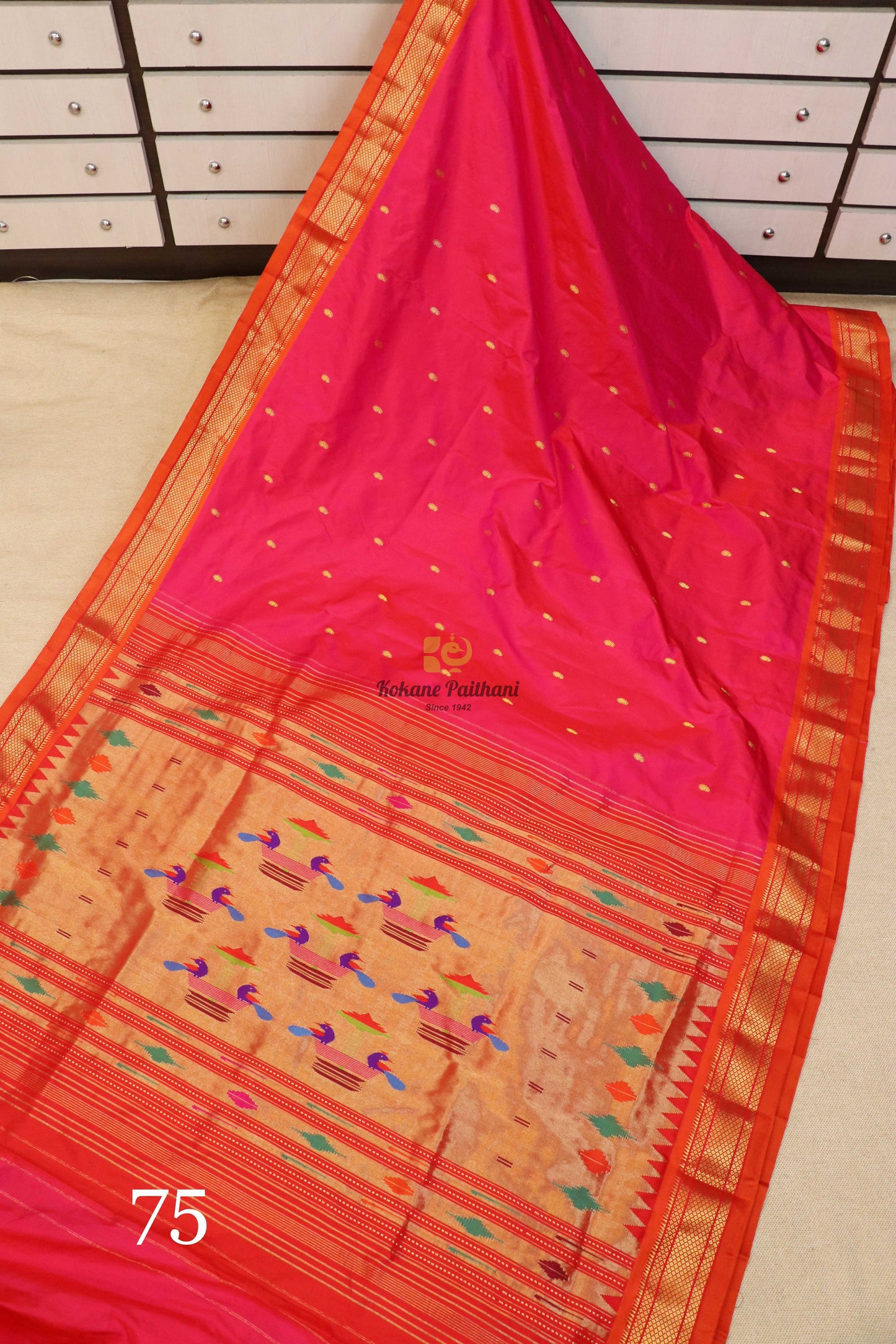 Traditional Pallu Silk Paithani Saree