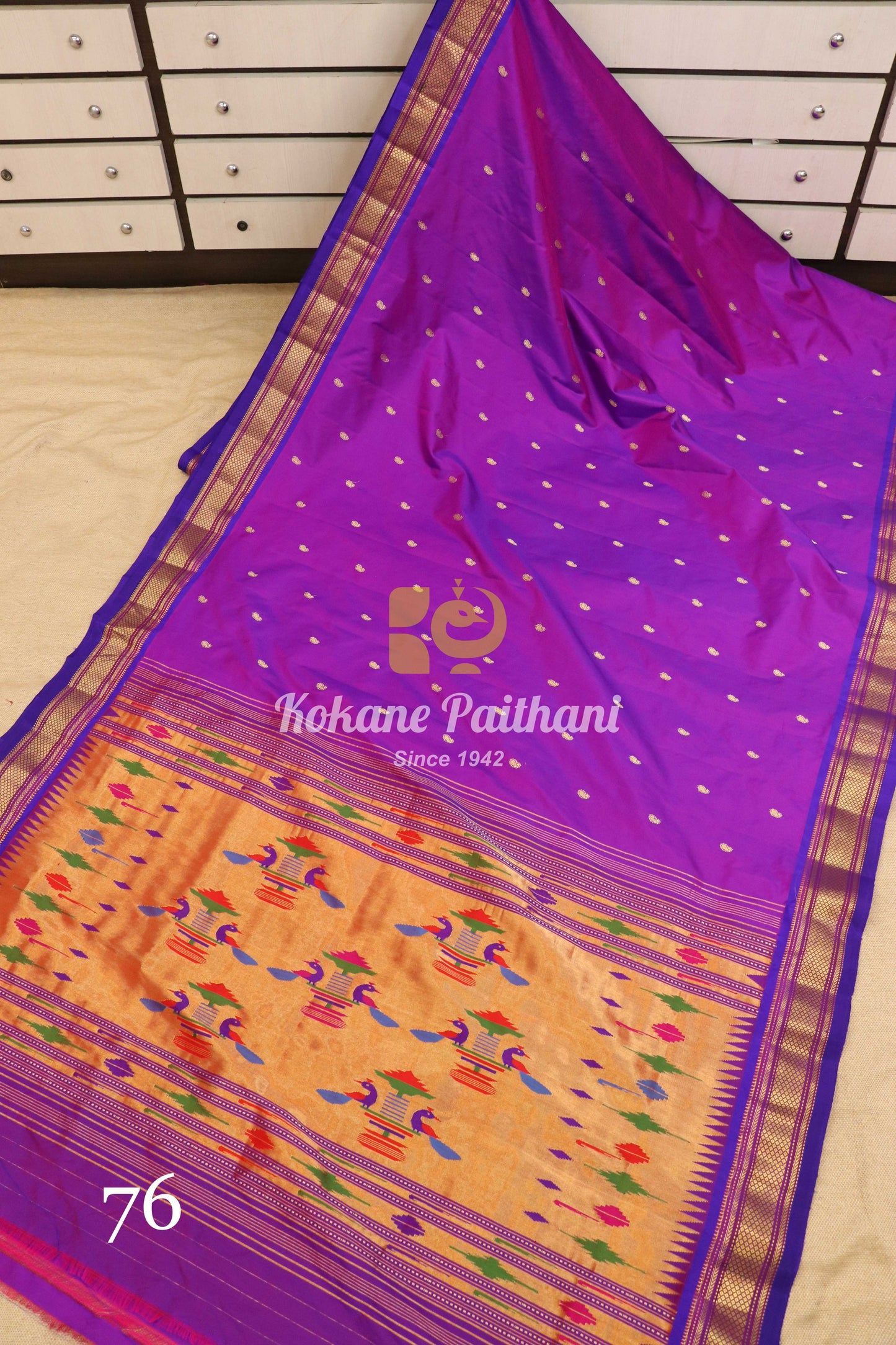 Traditional Pallu Silk Paithani Saree