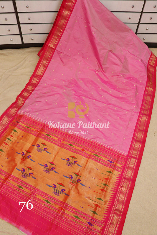 Traditional Pallu Silk Paithani Saree