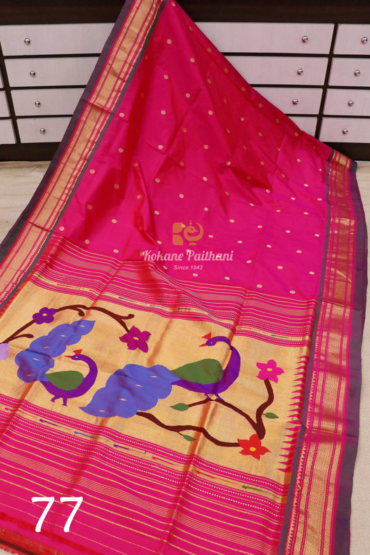 Fancy Pallu Silk Paithani Saree