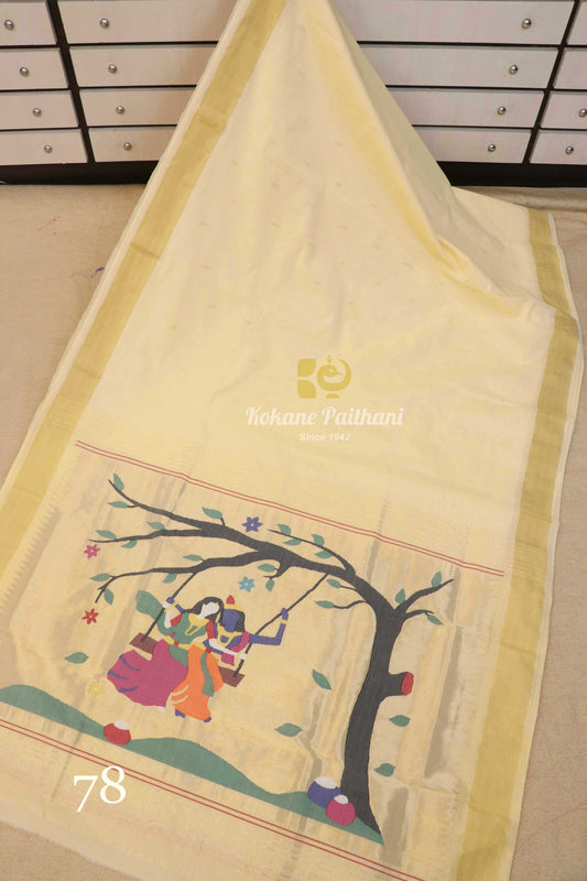 Fancy Pallu Cotton Paithani Saree