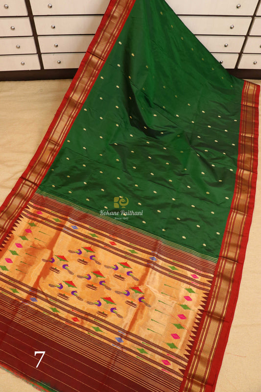 Traditional Pallu Silk Paithani Saree