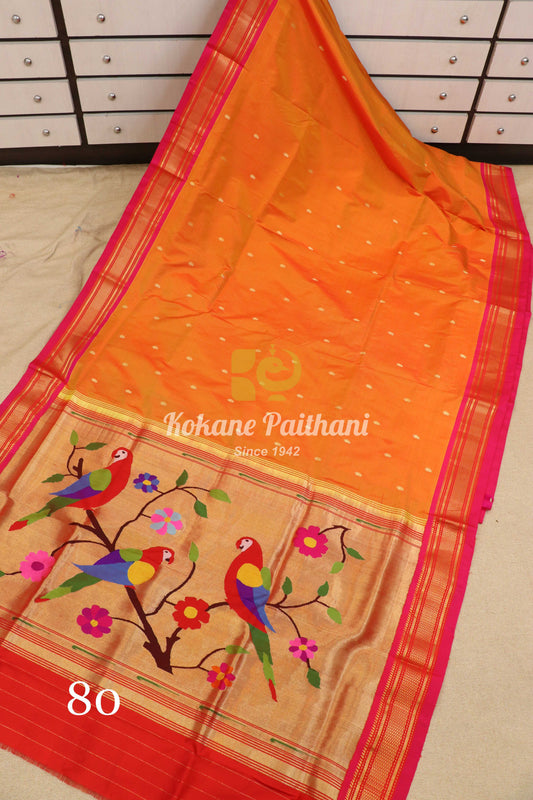 Fancy Pallu Silk Paithani Saree