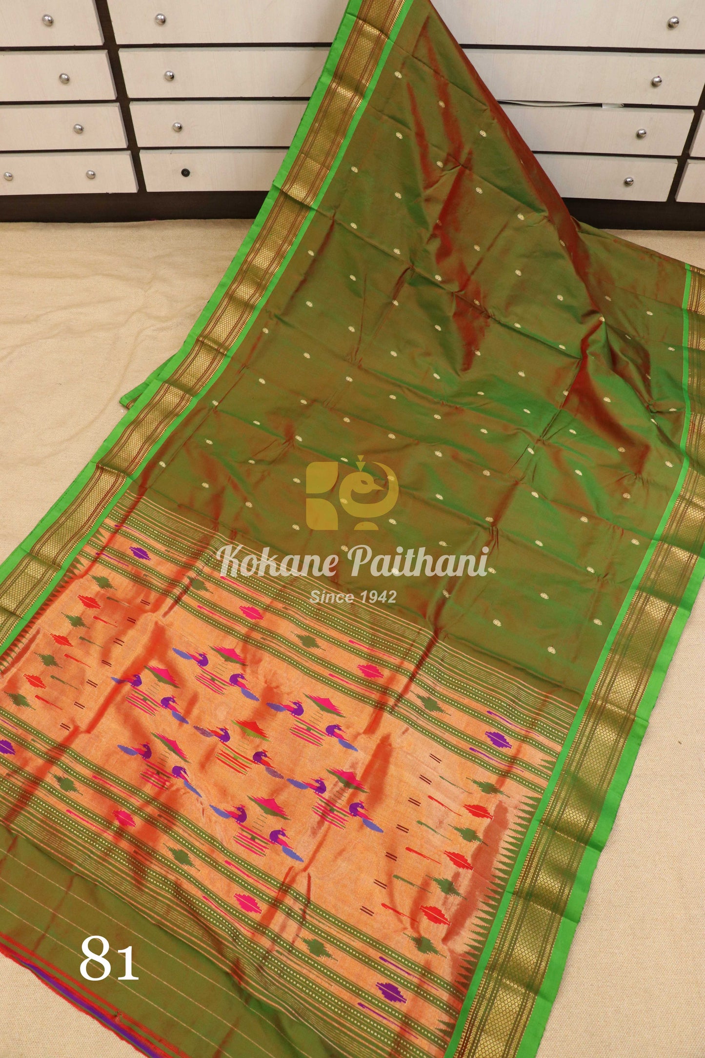 Traditional Pallu Silk Paithani Saree