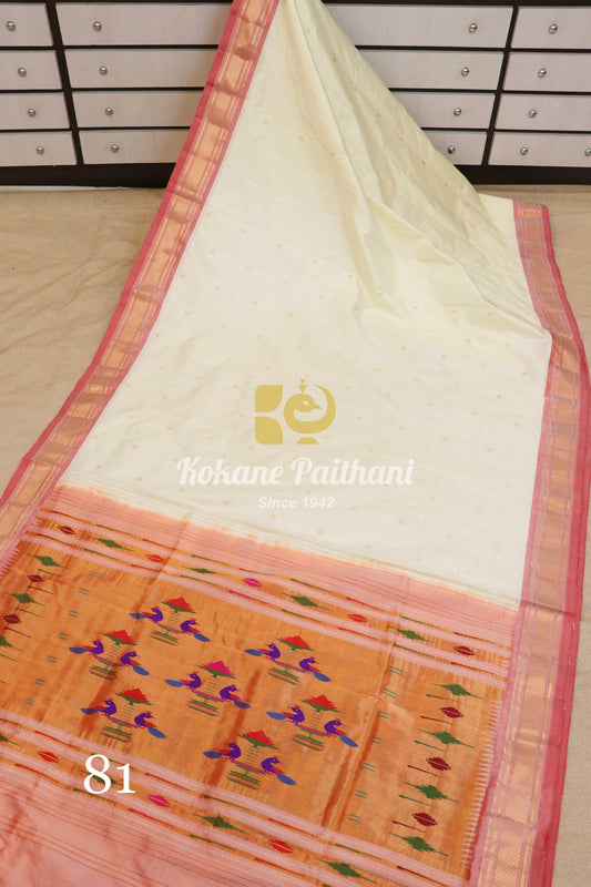 Traditional Pallu Silk Paithani Saree