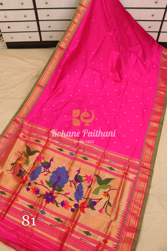 Fancy Pallu Silk Paithani Saree