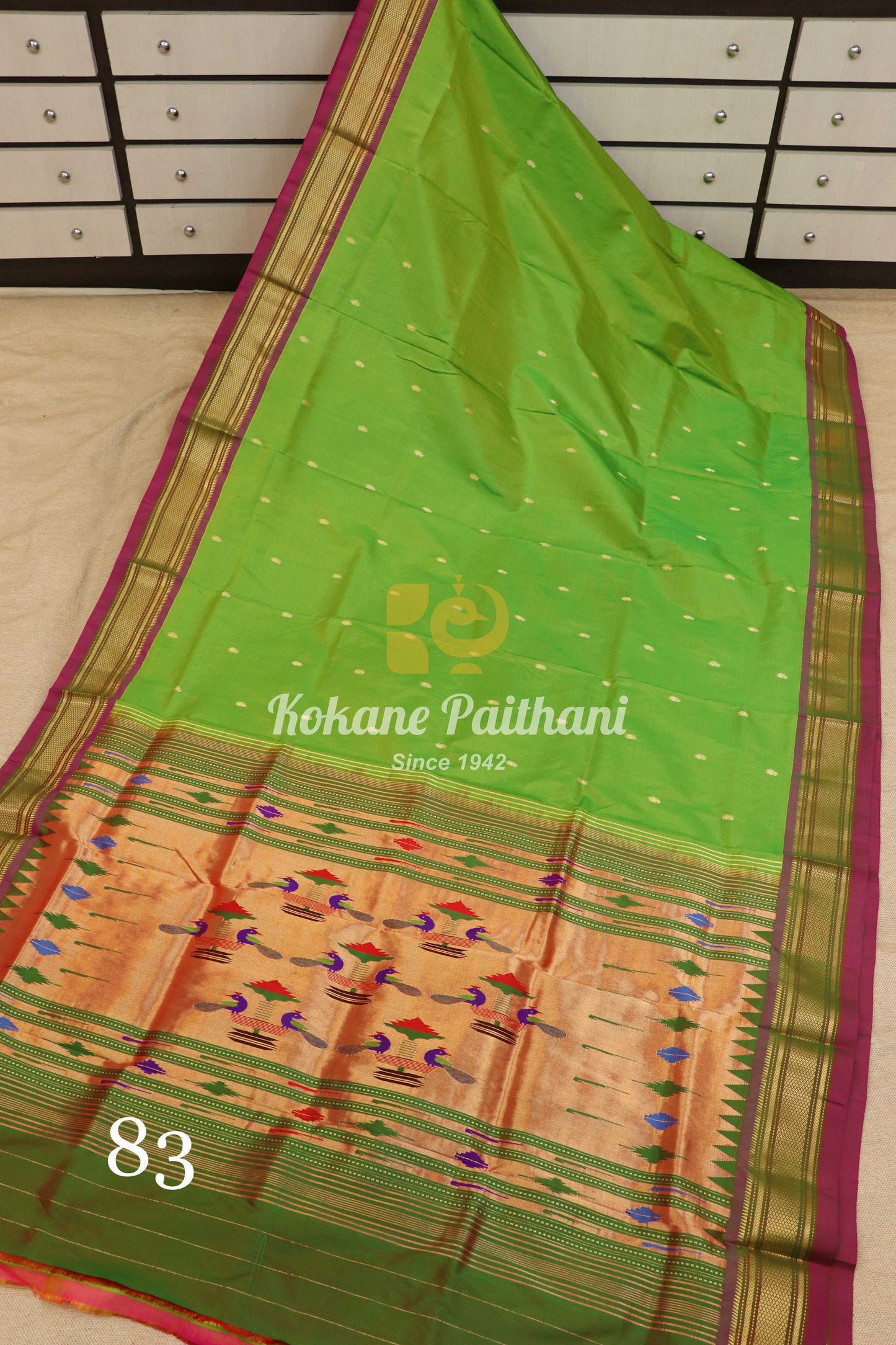 Traditional Pallu Silk Paithani Saree