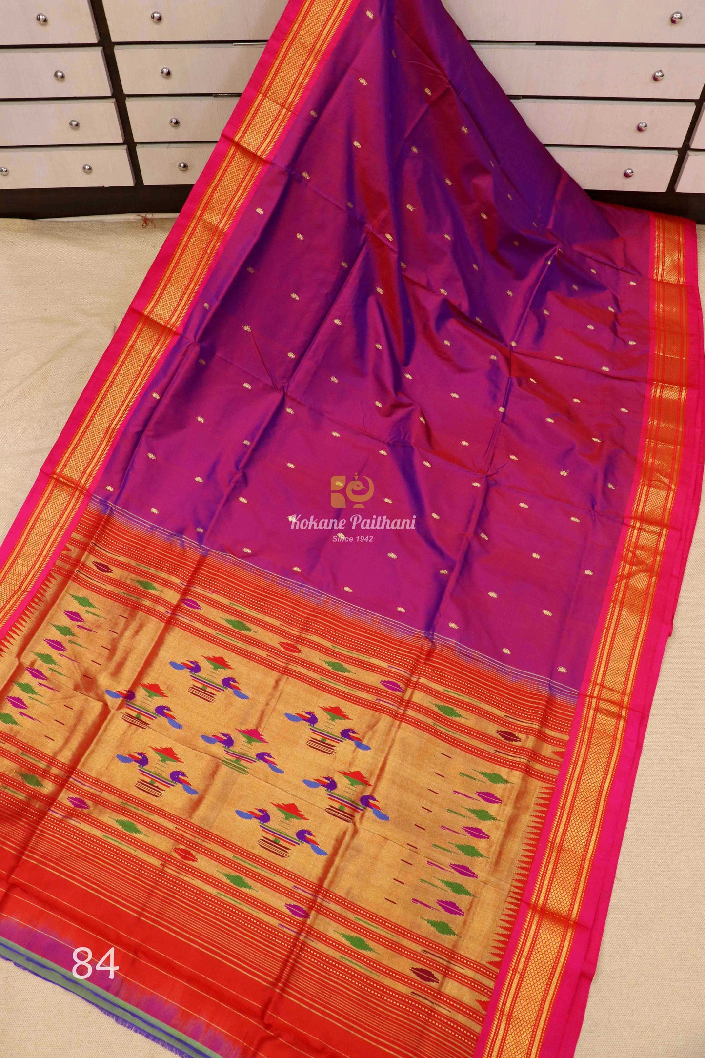 Traditional Pallu Silk Paithani Saree