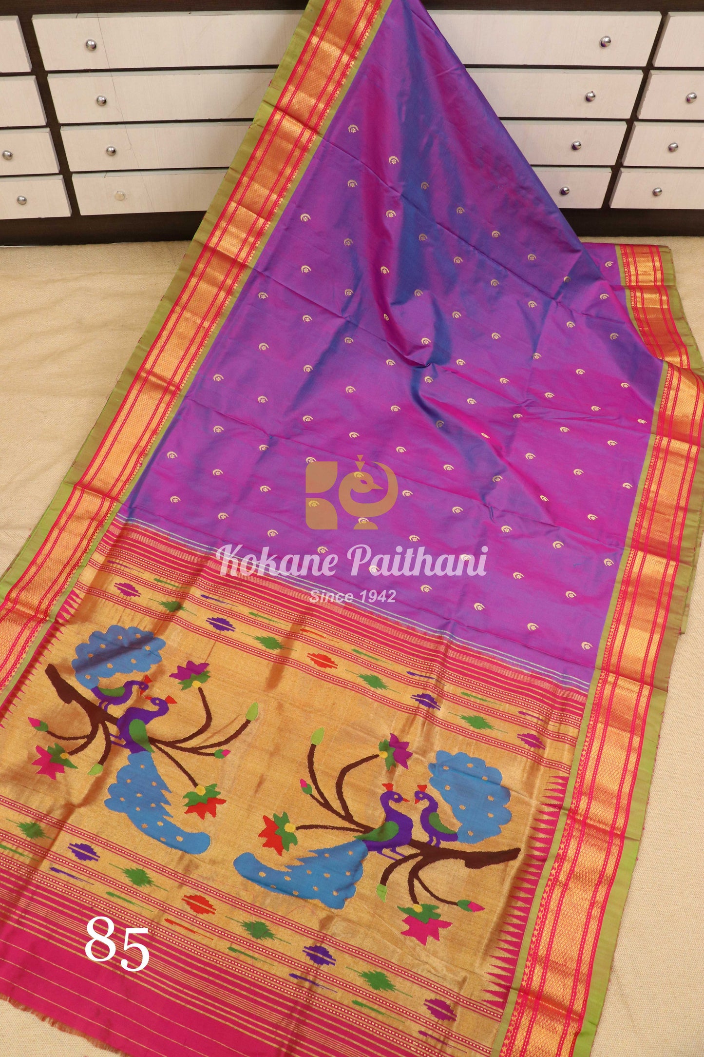 Fancy Pallu Silk Paithani Saree