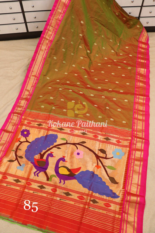 Fancy Pallu Silk Paithani Saree