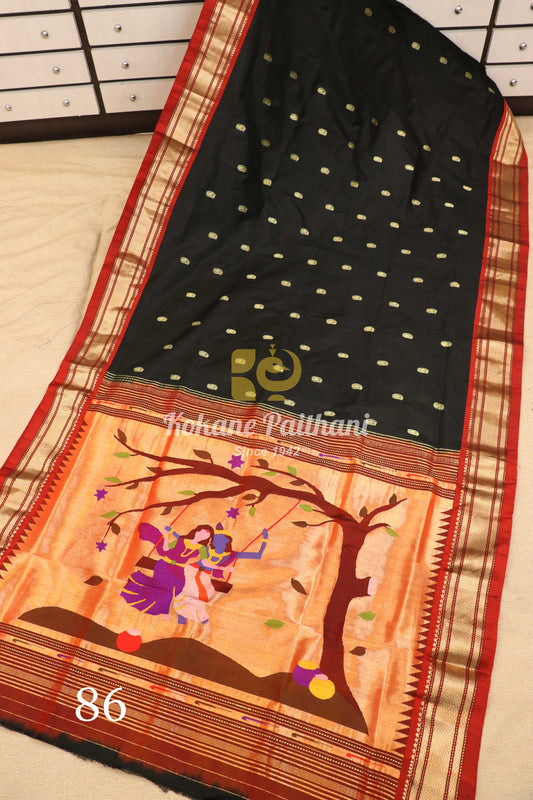 Fancy Pallu Silk Paithani Saree