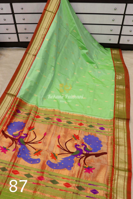 Fancy Pallu Silk Paithani Saree