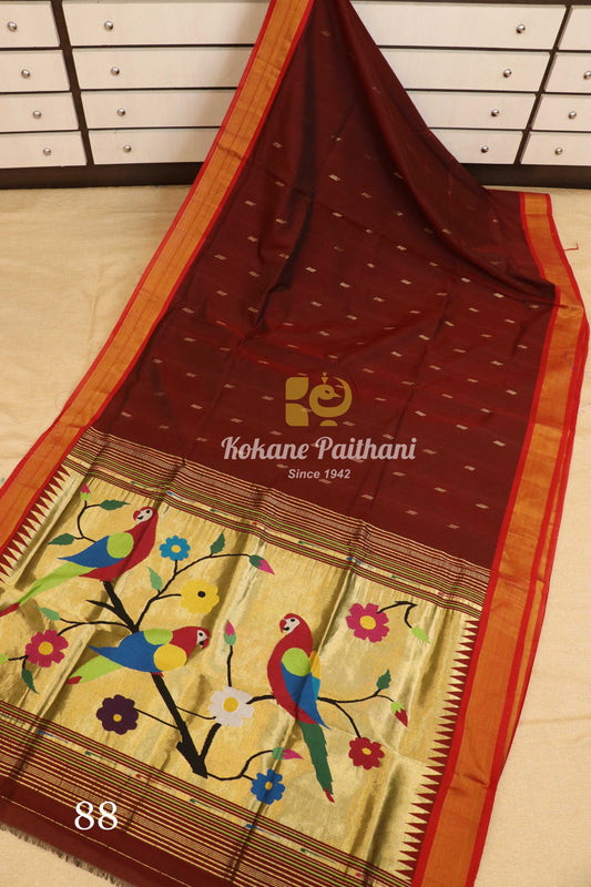 Premium Cotton Paithani Saree