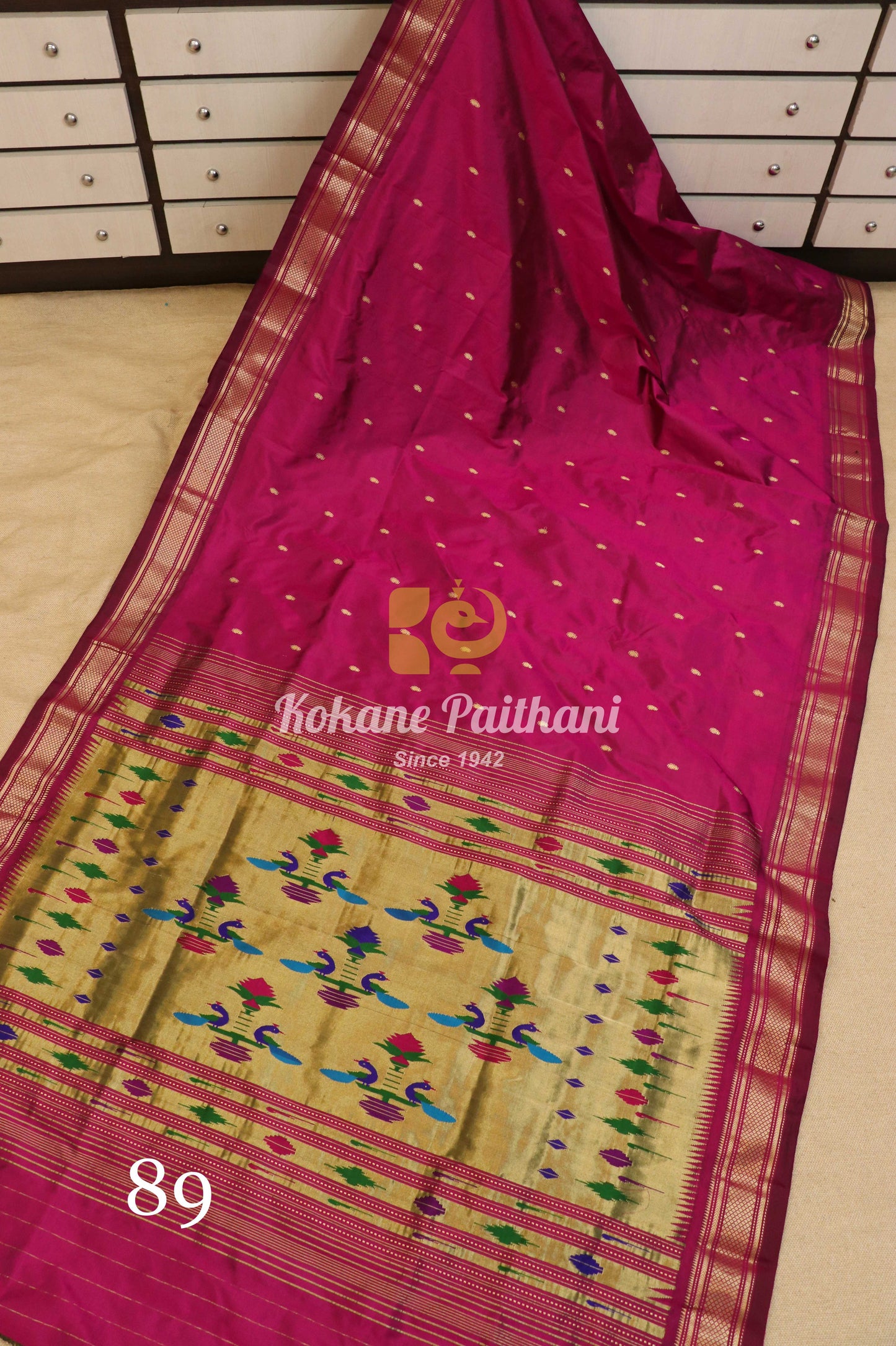 Traditional Pallu Silk Paithani Saree