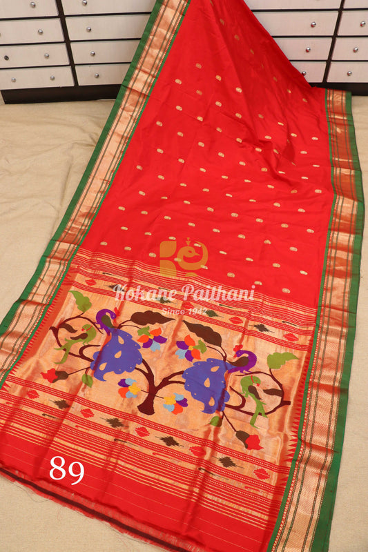 Fancy Pallu Silk Paithani Saree