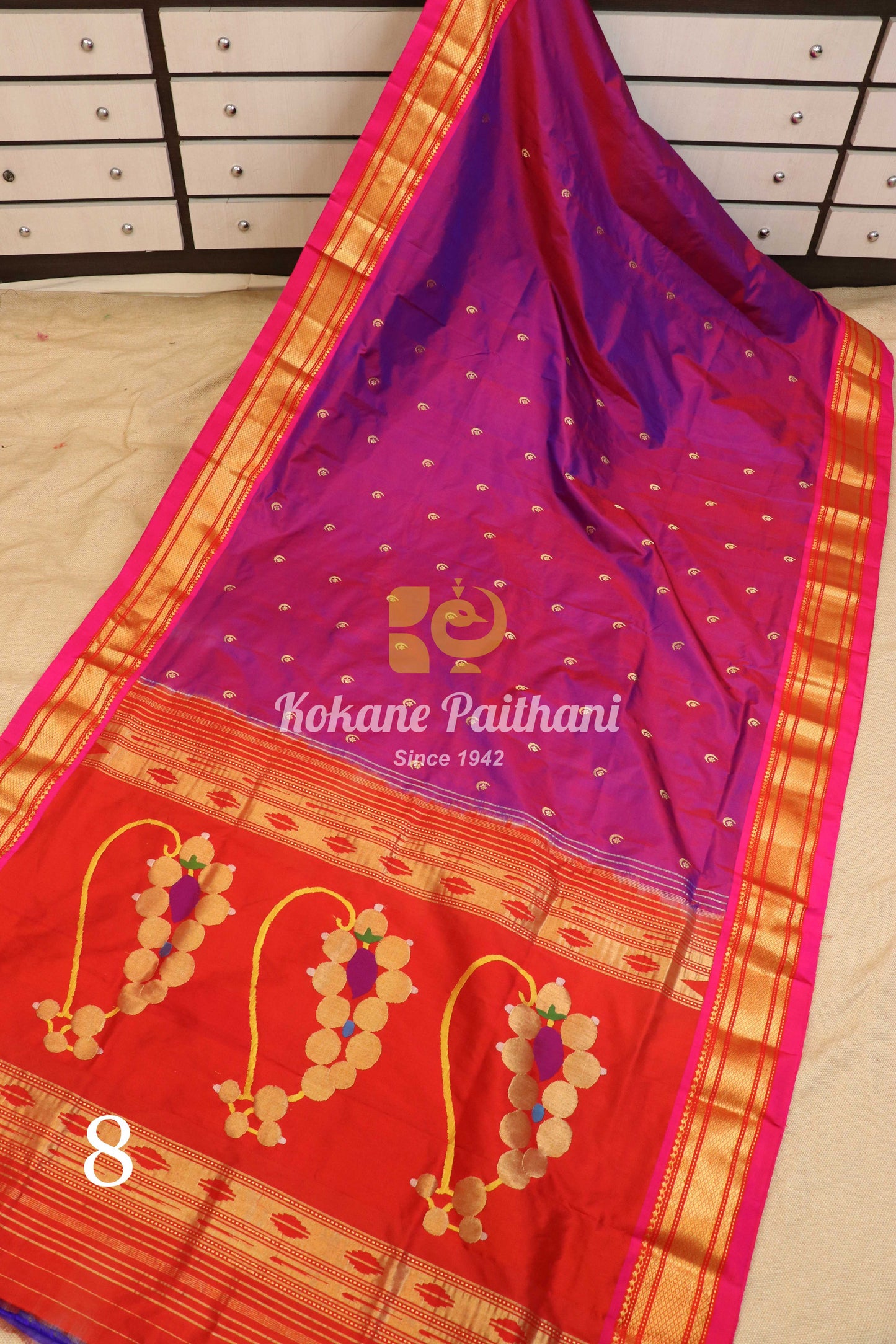 Fancy Pallu Silk Paithani Saree