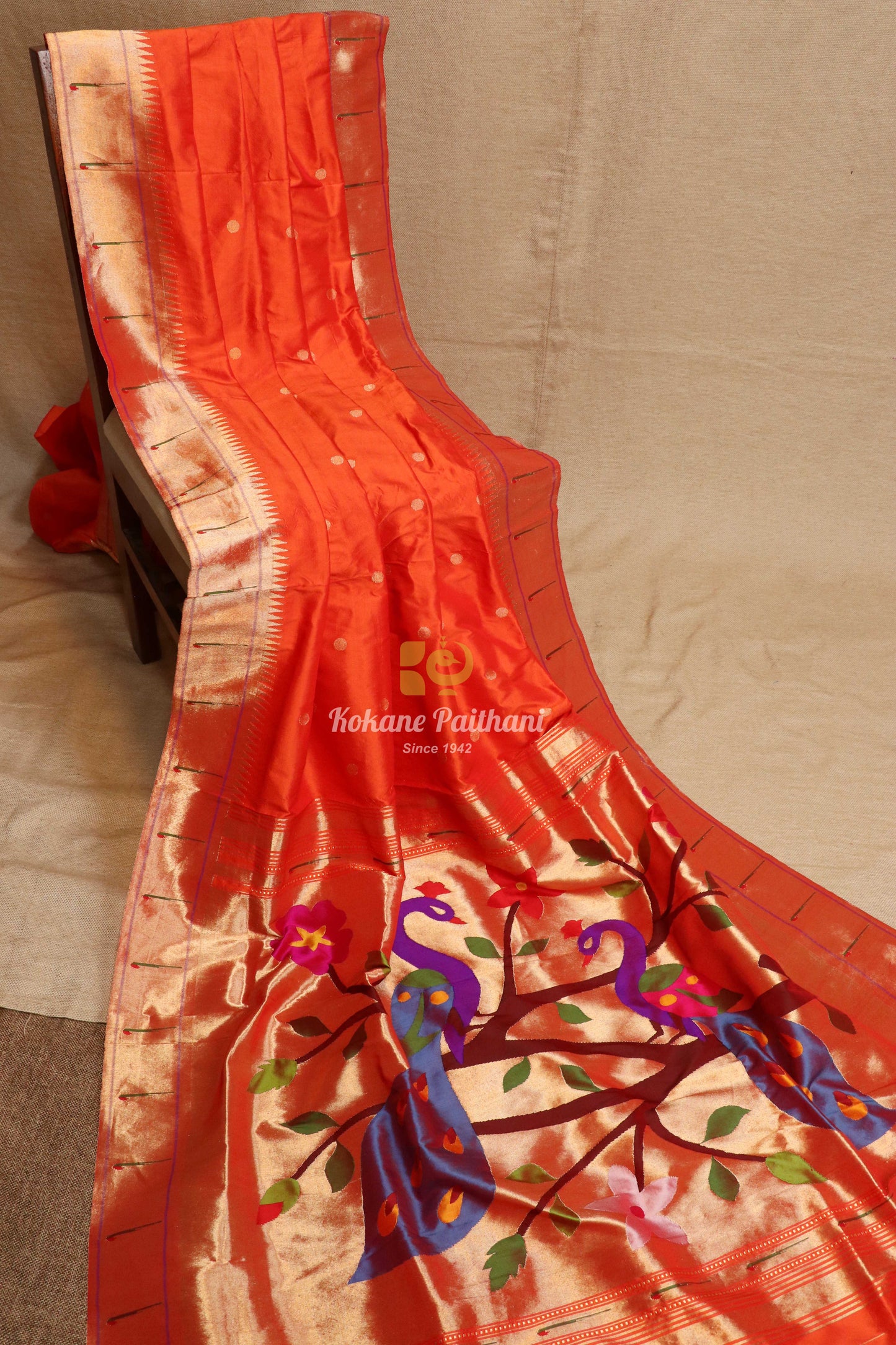 Muniya Brocade Paithani Saree