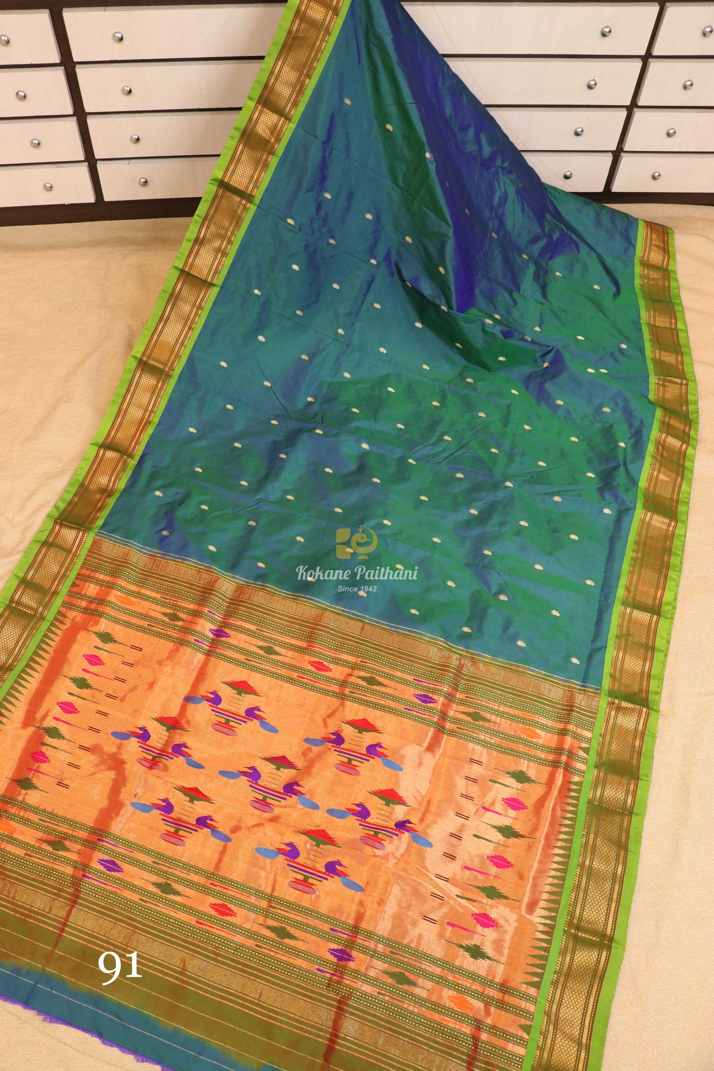 Traditional Pallu Silk Paithani Saree