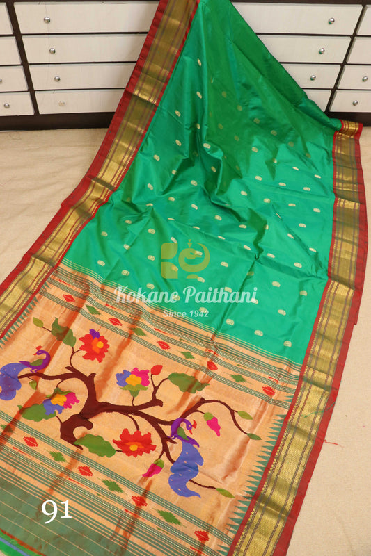 Fancy Pallu Silk Paithani Saree